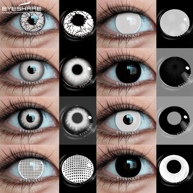 EYESHARE Kontaktlinsen, Weiß, Unisex - Bild 1
