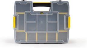 STANLEY Organizer SortMaster Junior Sortimentskasten mit 14 Fächern, Schwarz-Gelb, B: 37,0 cm, T: 29,2 cm, H: 6,7 cm - Bild 2