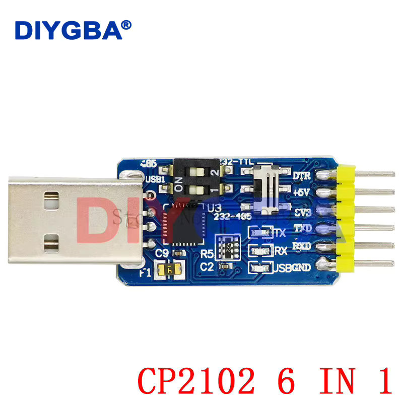 DNIGEF CP2102 Micro USB 2.0 zu UART TTL 5PIN Serieller Konverter für Arduino - Bild 2