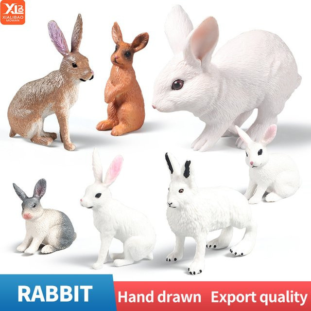 XIALIBAOMOWAN Arktischer Hase, Actionfigur, Tierspielzeug - Bild 1