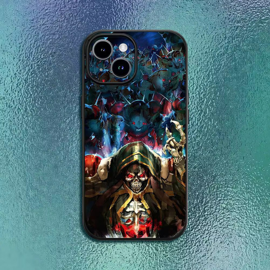 Overlord-D A-Anime Handyhülle für iPhone 12 bis 16 Pro Max Plus in Schwarz als Softshell-Schutz - Bild 2