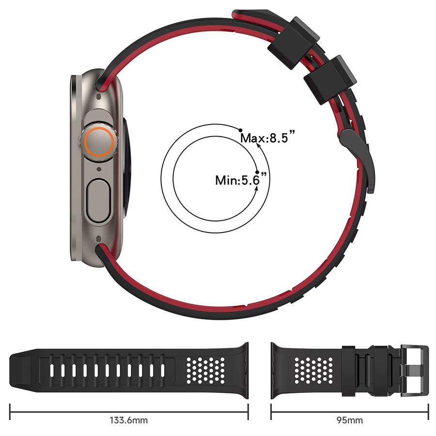 CHIICSMART Uhrenarmband Silikon, Bicolor, Unisex - Bild 5