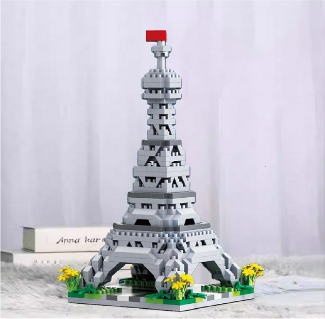 Mitty Stadt Gebäude Turm, Bausteine Modell, Grau - Bild 1