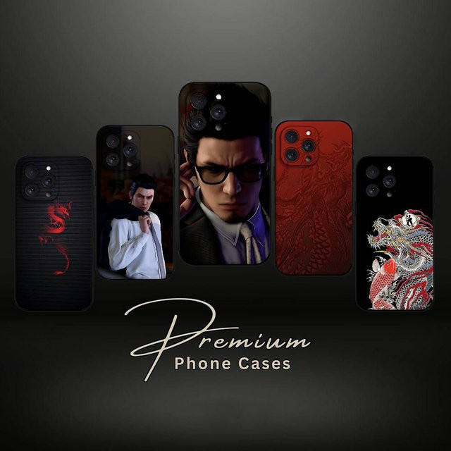 Mesuca Handyhülle mit Japanischem Yakuza Kiryu Drachen Design für iPhone 17 16 15 14 13 12 11 Pro Max und weitere Modelle, Multicolor - Bild 1