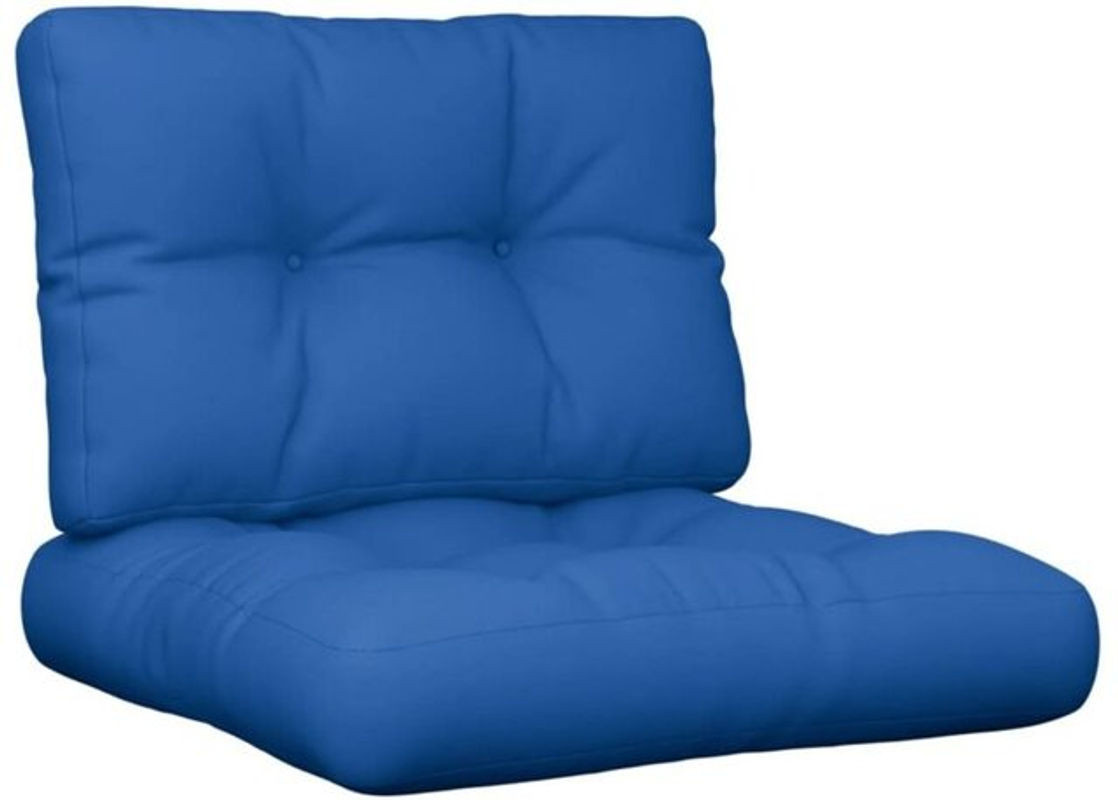 Vidaxl Palettenkissen 2er Set aus Stoff in Blau, quadratisch, 60 x 60 cm - Bild 1