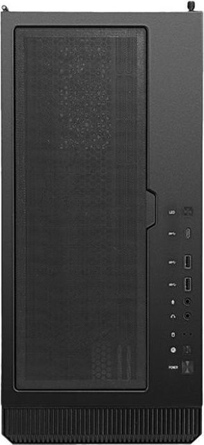 MSI MPG VELOX 100R Seitenteil mit Fenster aus gehärtetem Glas in Schwarz mit USB-C und Audio-Anschluss für ATX-Gehäuse - Bild 1