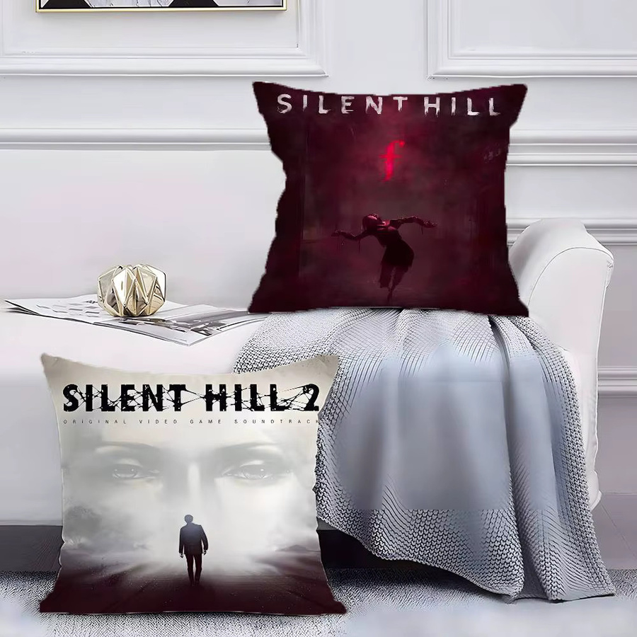 Honor Art S-Silent Hill F-MT Kissenbezug aus seidigem Kurzplüsch mit unsichtbarem Reißverschluss, allergikerfreundlich, B/T/H: 30 x 30 x 30 cm - Bild 5