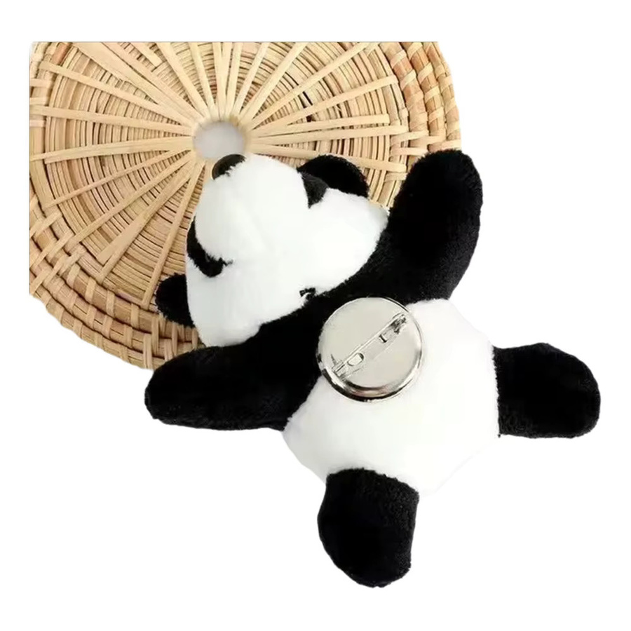 ZAKOL Panda-Brosche, Bunt, Unisex - Bild 4