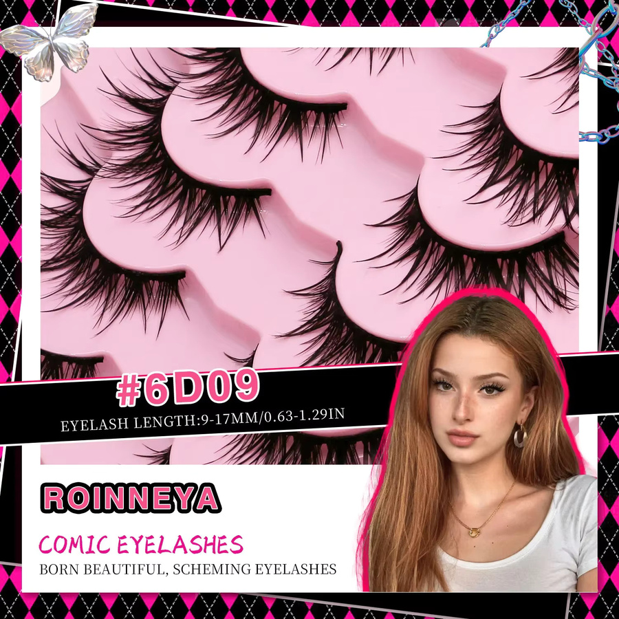 Veltrinay Manga Lashes Falsche Wimpern, natürlich - Bild 4