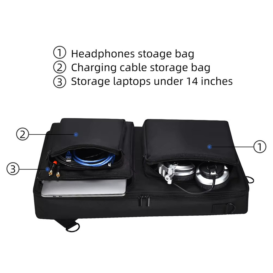 Pioneer DJ-Controller-Umhängetasche in Schwarz mit verstellbarem Schultergurt für DDJ-SR2 und DDJ-SR 1. Gen - Bild 4