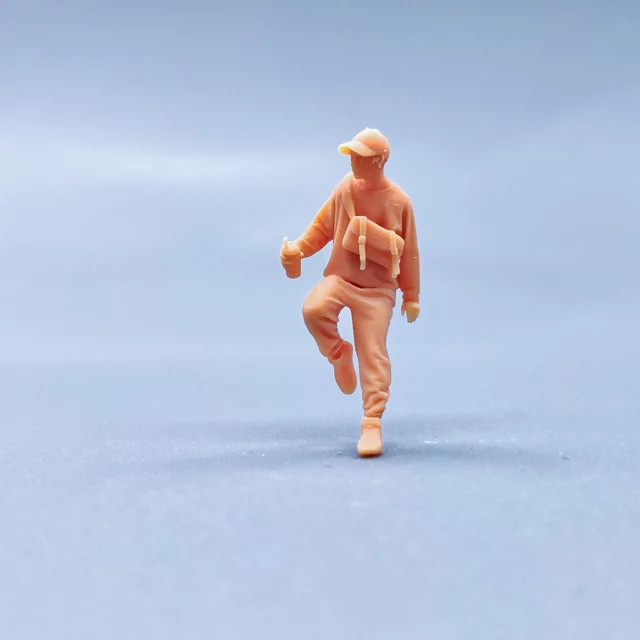 EHCMODEL Figuren Maßstab Modell Harz, Milch Tee Mann, Miniaturen Diorama - Bild 1