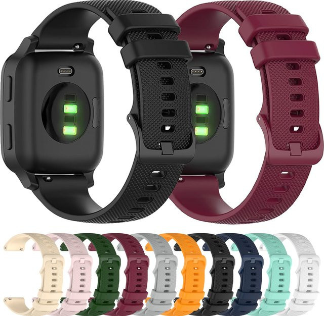 Xiaomi Uhrenarmband Silikon, 22mm, Schwarz, Unisex - Bild 1