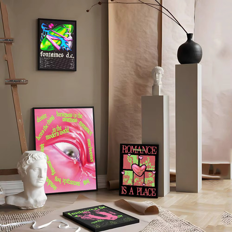 Potdemiel DC Romance Anime Wandaufkleber Multicolor für Wohnzimmer und Bar - Bild 2
