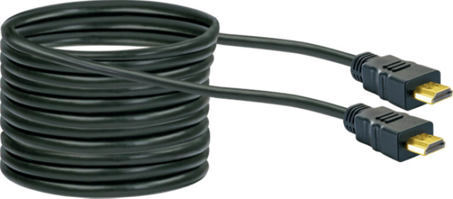 Schwaiger HDMI-Kabel Typ A Schwarz Gold 15 m - Bild 1
