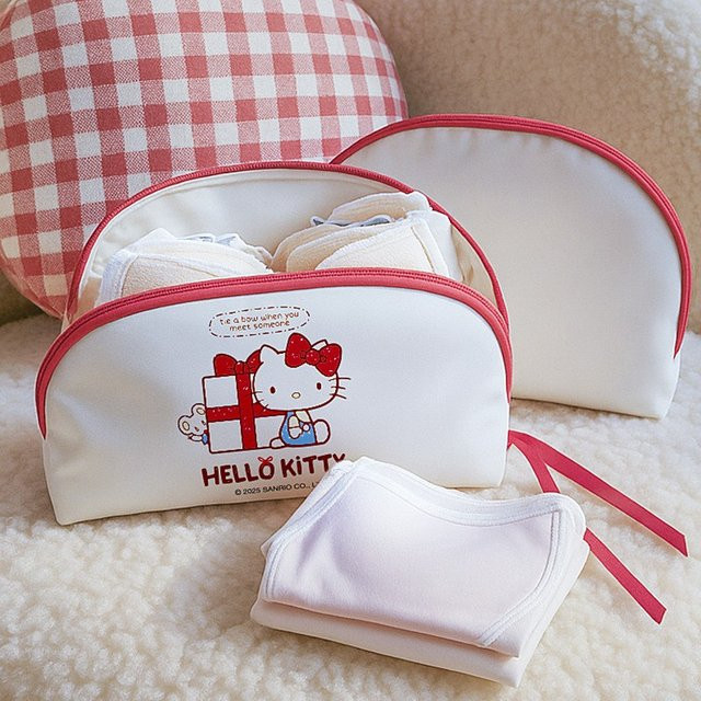 Sanrio Unterwäsche-Aufbewahrungstasche für BHs in Rot und Weiß - Bild 1