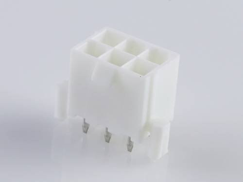 Molex Einbau-Stiftleiste Standard in Weiß aus Kunststoff - Bild 1