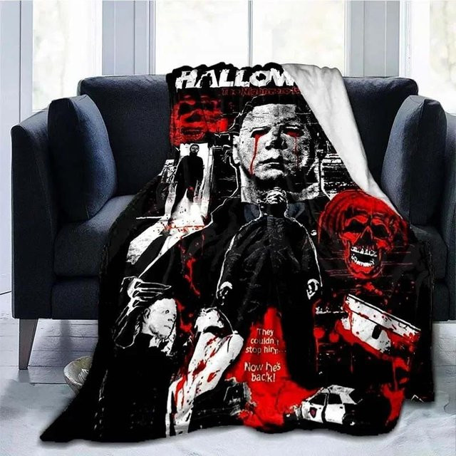 Michael Myers Plüsch-Flanell blanket von YunhengTechnology in Grau, B/H: 75 x 90 cm - Bild 1