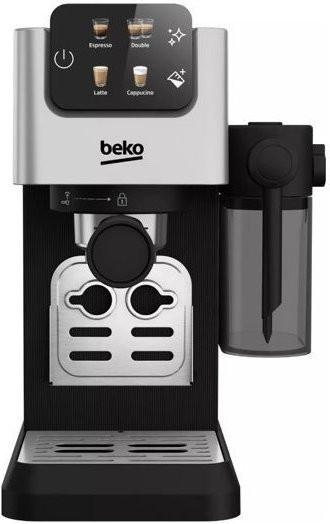 Manuelle Espressomaschine Beko CEP5304X in Silber mit 1,1 l Wassertank und Touch-Display - Bild 1
