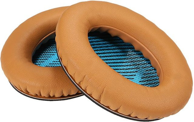 Bose Ersatz-Ohrpolster aus Memory-Schaum und Protein-Leder in Braun für QuietComfort 25 - Bild 1