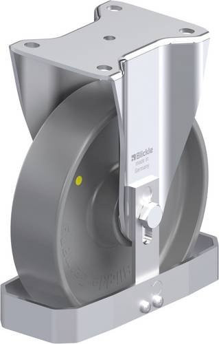 Blickle Stahlblech-Bockrolle BH-PO 200K-ELS-FS in Grau mit 200 mm Rad-Durchmesser und 600 kg Tragfähigkeit - Bild 1