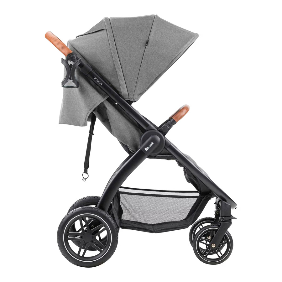 Hauck Buggy Uptown Allround Buggy in Grau mit Federung und Schwenkrädern - Bild 2