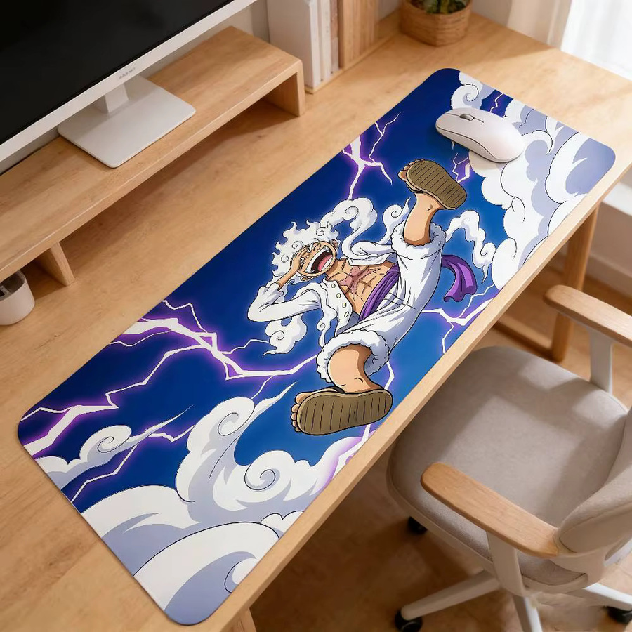 ONE PIECE Anime L-Luffy Gear 5 Mauspad Große Schreibtischunterlage Multicolour - Bild 4