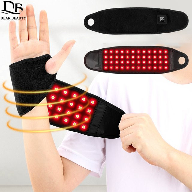 DearBeauty Rot Lichttherapie Handgelenkschutz, Infrarot Heizkissen, Unisex - Bild 1