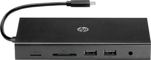 HP Travel Hub USB-C Port Replicator mit HDMI und VGA in Schwarz - Bild 2