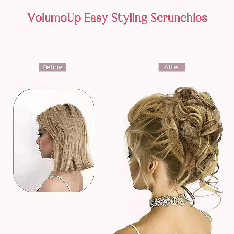 WIGSIN Messy Bun Haarverlängerung, Lockiges Haar, Damen - Bild 4
