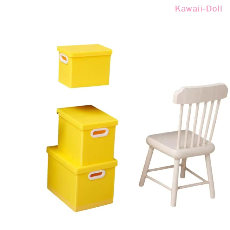 DIAPER&CORED 3-teiliges Set Miniatur-Aufbewahrungsboxen mit Deckel aus Kunststoff für Mikroszenen und Heimdekoration - Bild 5