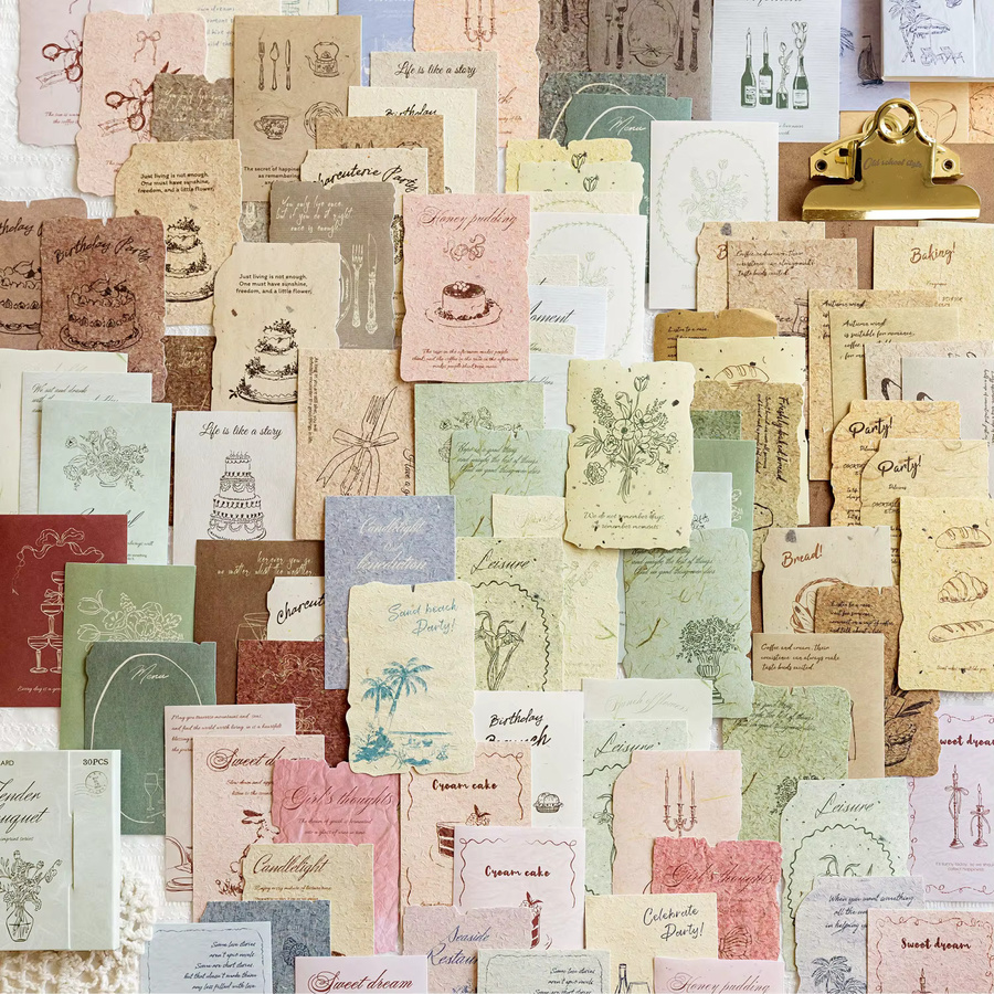 Mr.Paper 6 Packungen Vintage Scrapbook-Papier Life Imprint Serie, dekoratives Journaling-Papier für DIY-Bastelarbeiten und Kartenherstellung, Mehrfarbig, Matt - Bild 1