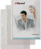 Rexel Dokumentenhülle A4 transparent aus Kunststoff mit Seitenöffnung - Bild 1