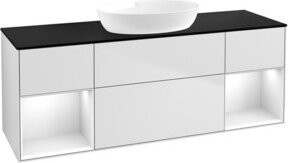 V&B Waschtischunterschrank Finion in Weiß lackiert, Breite: 160 cm, Tiefe: 50,1 cm, Höhe: 50,1 cm - Bild 1