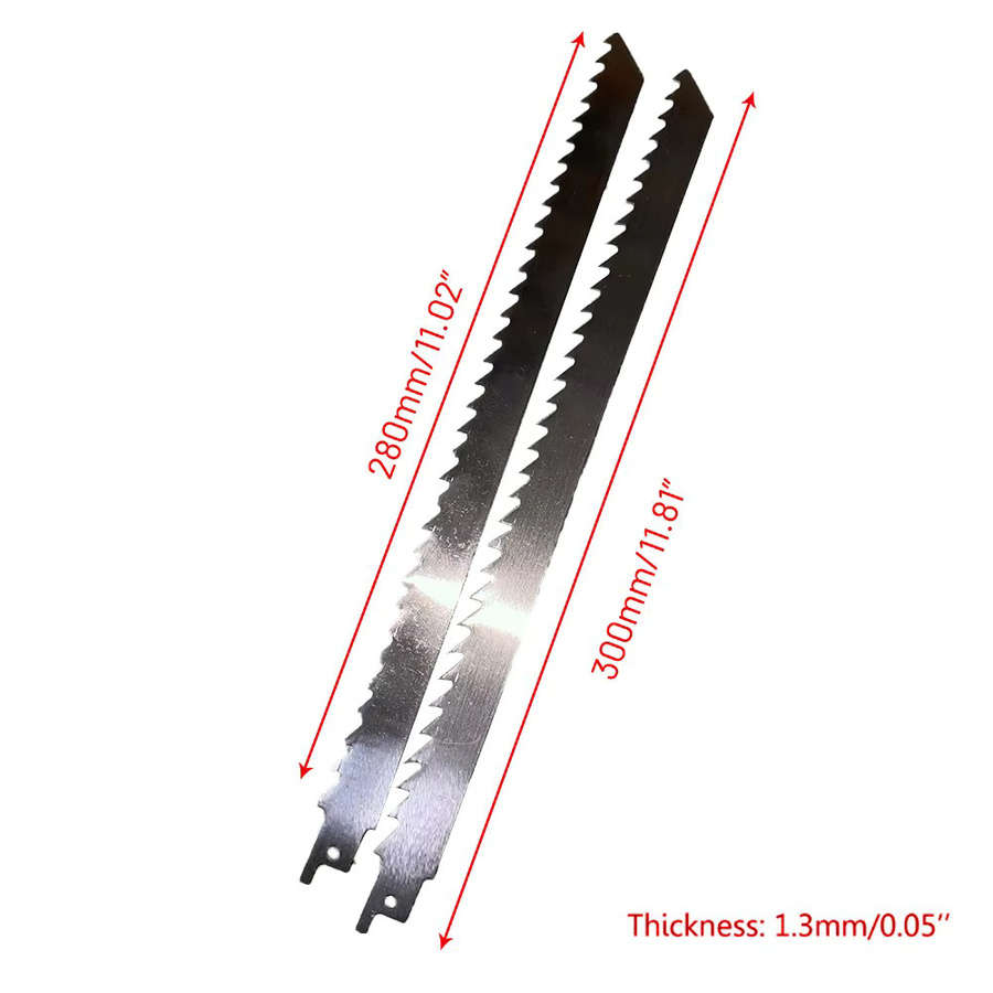 Vibratite S1211K Säbelsägeblätter Set aus Edelstahl für Holz, Metall und Kunststoff, Silber, Länge: 300 mm - Bild 3