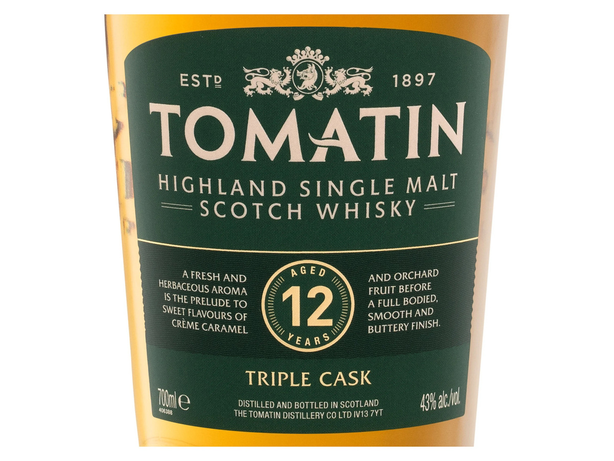 Tomatin Triple Cask Highland Single Malt Scotch Whisky, 12 Jahre, 0,7 l - Bild 3