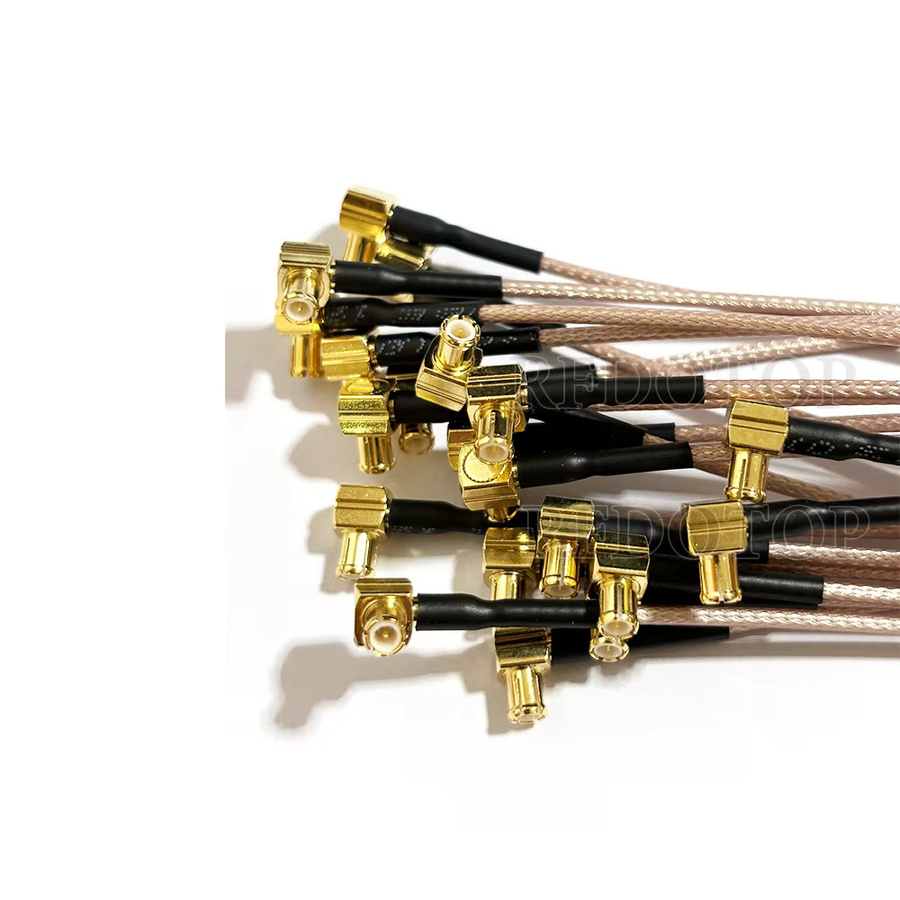 RFDOTOP RG178 Koaxialkabel MCX auf MMCX Verlängerung Jumper Kabel mit MCX und MMCX Steckern und Buchsen - Bild 2