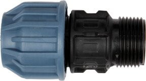 floraworld PP-Rohr-Verschraubung AG 25mm (1 Zoll) für 25mm Rohre - Bild 1