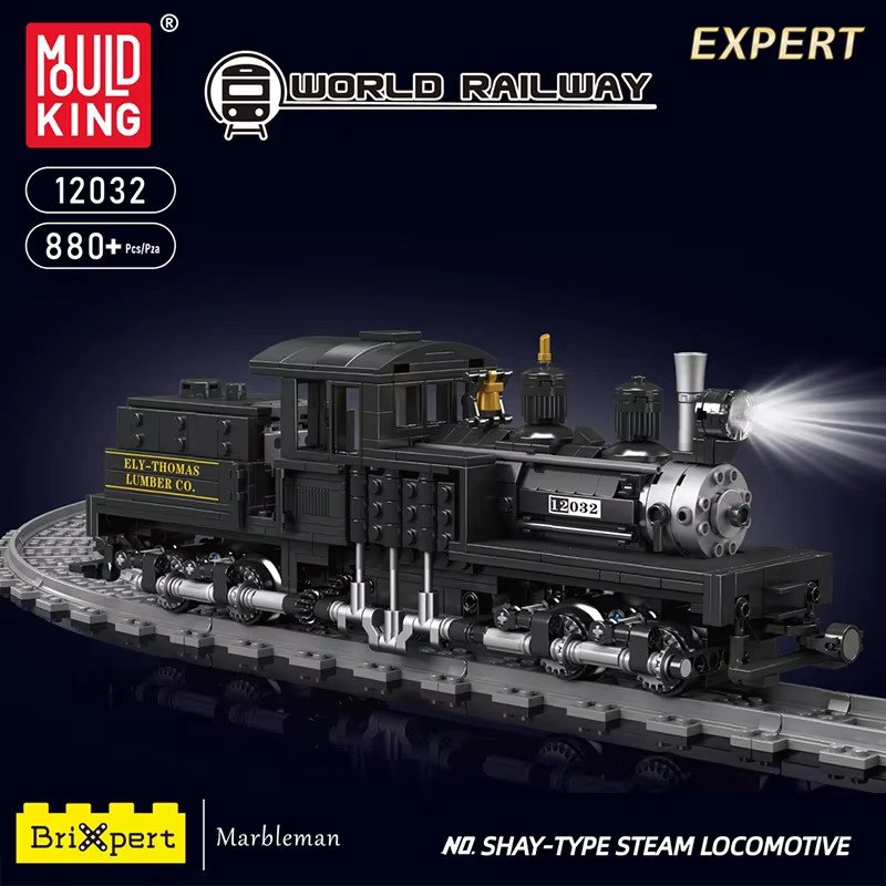 Mould King 12032 Dampflokomotive, Baustein, ab 8 Jahren - Bild 2