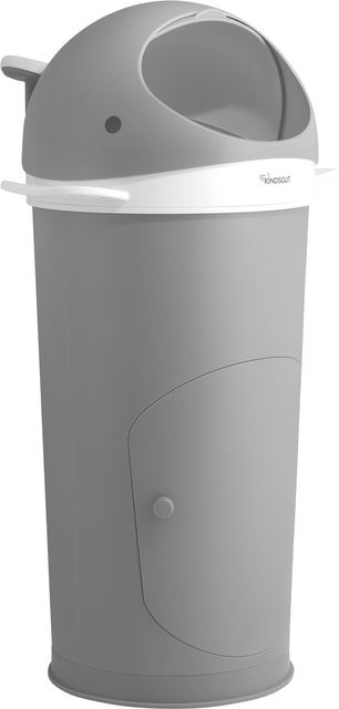 Kindsgut Windeleimer Wal in Grau mit Cassette Twist und rutschfestem Stand - Bild 1