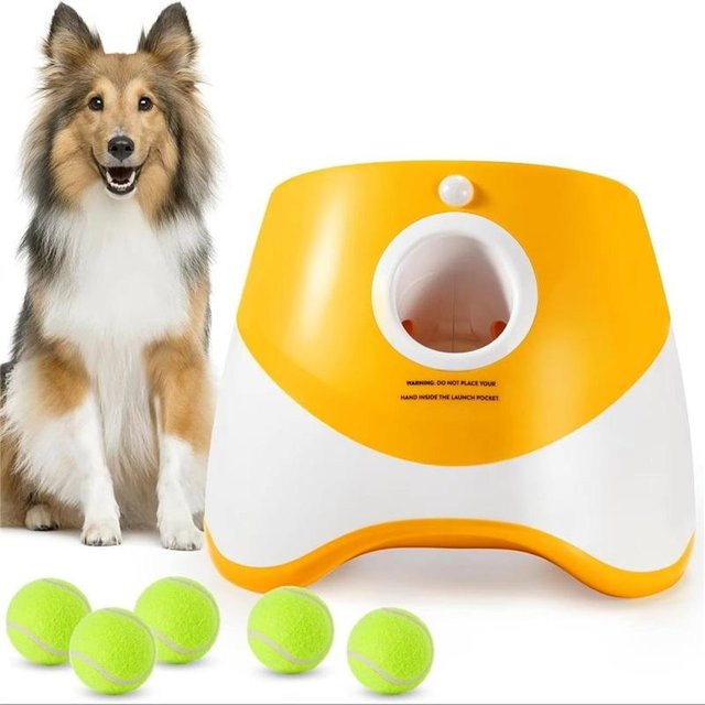 Pet Supermarket Automatischer Ballwerfer für Hunde, orange - Bild 1