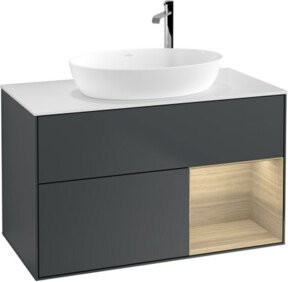 V&B Waschtischunterschrank Finion 100 in Weiß lackiert, B/T/H: 100 x 50,1 x 50,1 cm - Bild 1