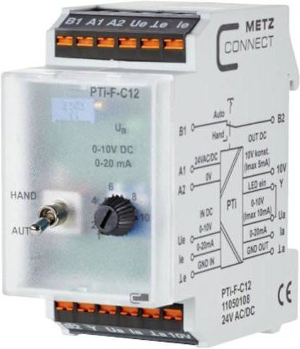 Metz Connect PTi-F-C12 24V AC/DC 1105010870 Signalwandler in Weiß - Bild 1