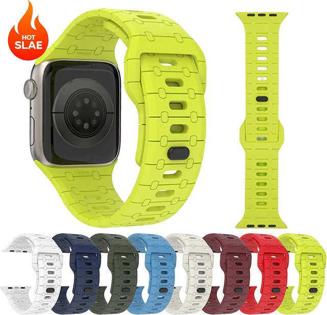 CHIICSMART Uhrenarmband Silikon, Apple Watch Series 11 10 9 8 7 6 SE3 - Bild 1