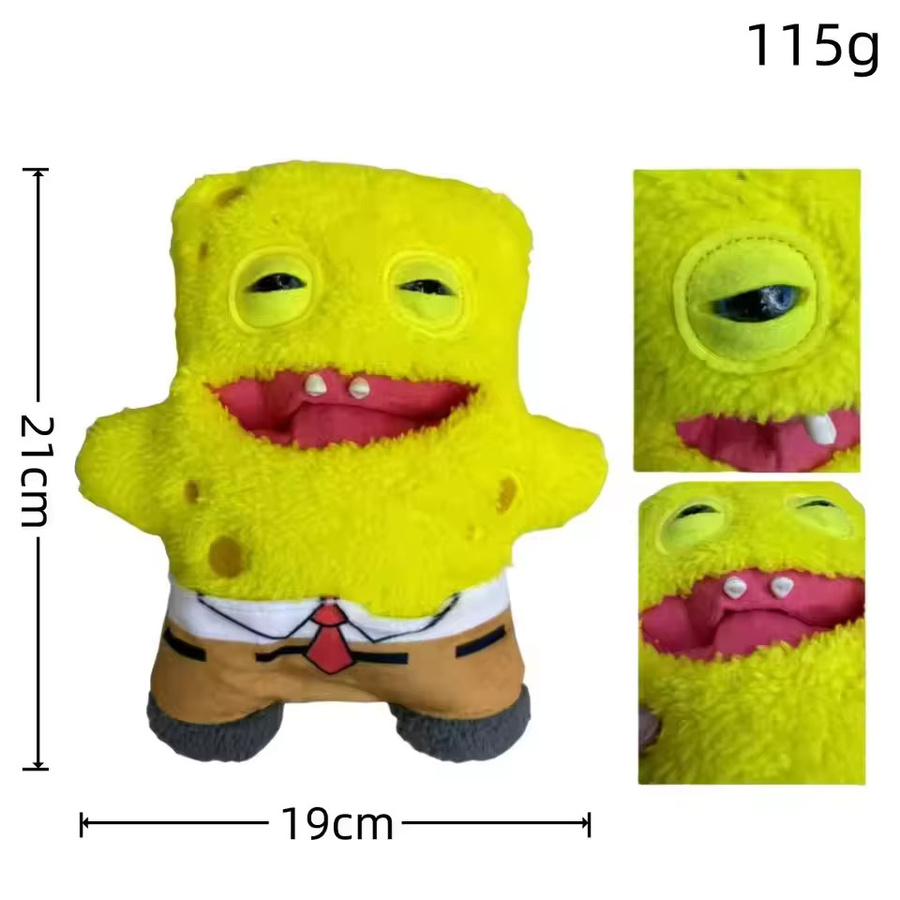 FUGGLER Spongebob Schwammkopf Hässliches Monster, Plüschpuppen, 22cm - Bild 2