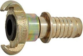 Riegler Klauenkupplung LW 19 (3/4") DN 15 aus Messing mit Sicherungsbund und drehbarer Ausführung in Silber - Bild 1