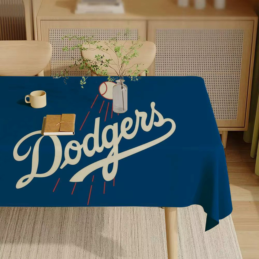 Potdemiel Tischdecke Los Angeles D-Dodgers in Blau, rechteckig, fleckenabweisend und waschbar aus Polyester - Bild 2