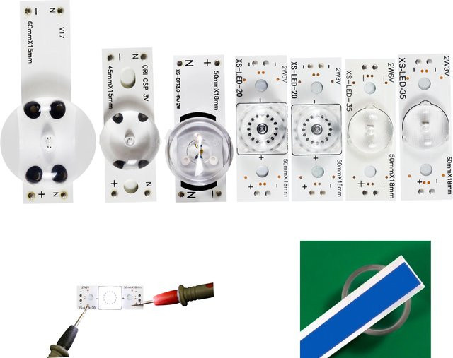 PMALLJF LED Hintergrundbeleuchtungsleiste Set für 21–120 Zoll TV, 20 Stück SMD-Lampenperlen mit optischem Len-Filter, Farbe: Weiß - Bild 1