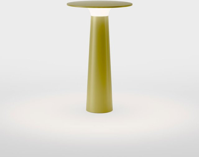 Lix LED-Tischleuchte IP44 mit Akku und Steckernetzteil, dimmbar, Farbe: Weiß/Grün - Bild 1