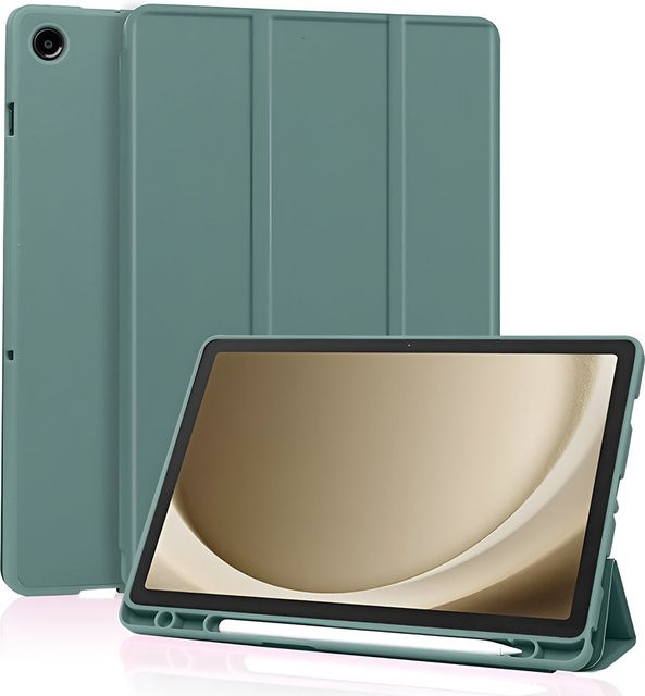 Techsuit Flex Trifold Schutzhülle für Samsung Galaxy Tab A11+ und Tab A9+ in Grün - Bild 1