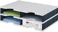 Styrodoc Duo Dateiablagebox aus Polystyrol in Schwarz-Grau für C4 Dokumente, B/T/H: 48,5 x 33,1 x 4,0 cm - Bild 1
